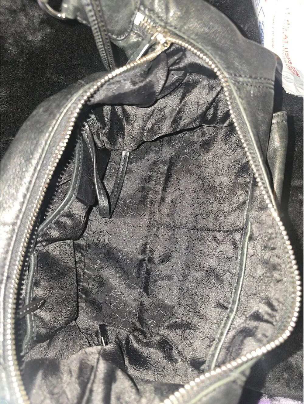 123. Michael Kors Black Leather Hobo